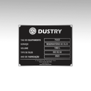 Placa técnica 12x9cm