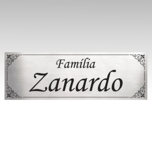 Placa Tumulo 30x10cm