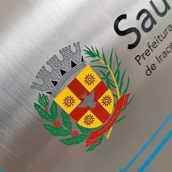 placa inauguração