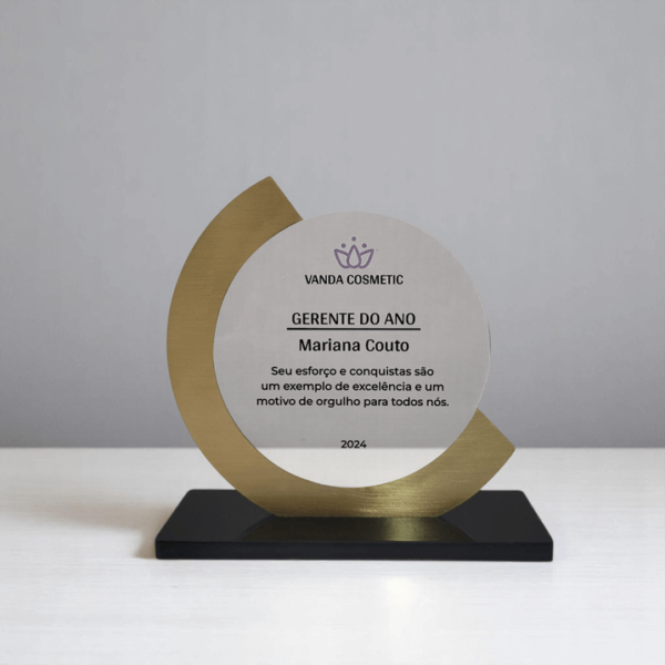 troféu acrílico