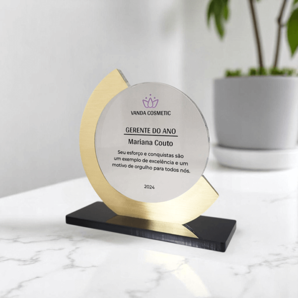 troféu acrílico