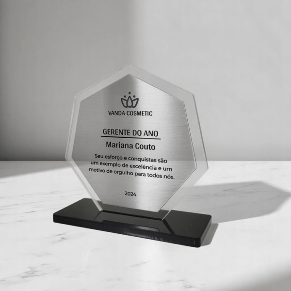 troféu acrílico