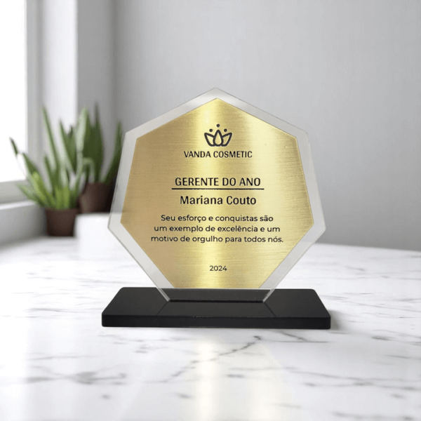 troféu acrílico
