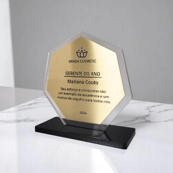 troféu acrílico