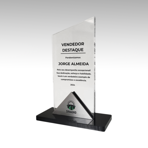 troféu acrílico