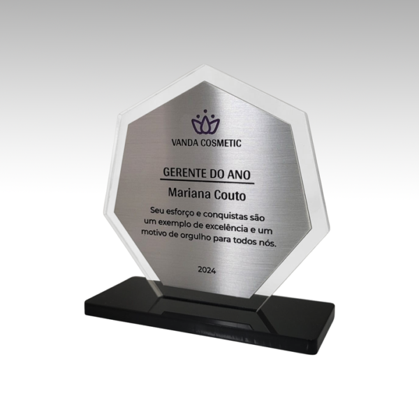 troféu acrílico