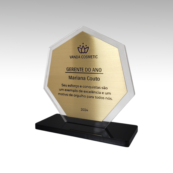 troféu acrílico