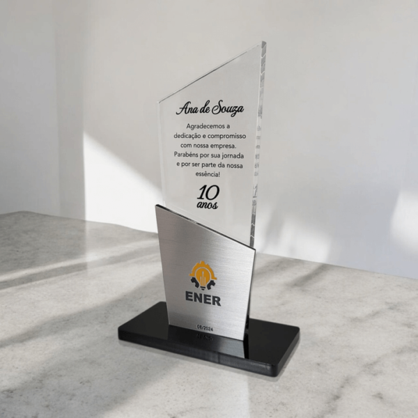 troféu acrílico