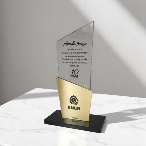 troféu acrílico