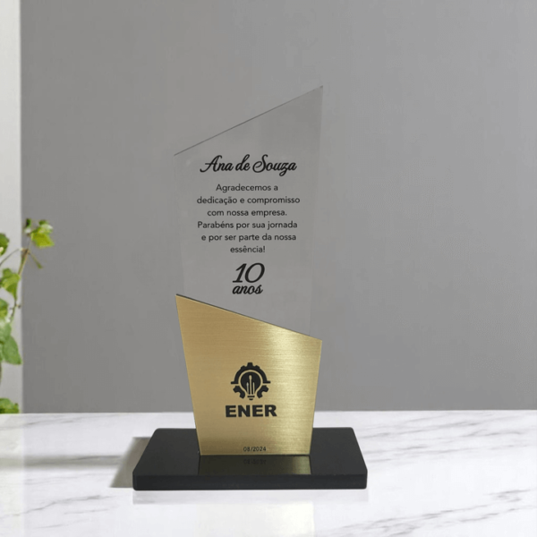 troféu acrílico