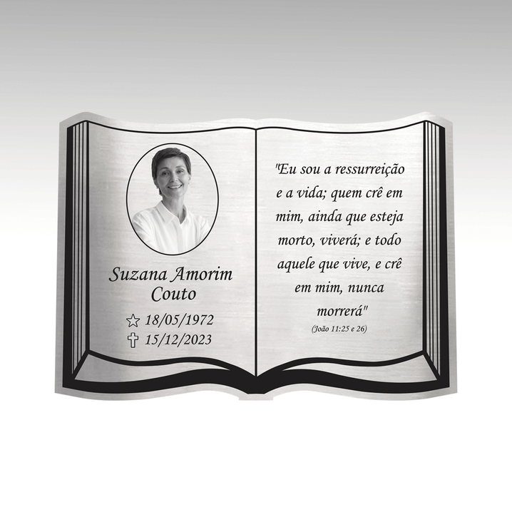 placa túmulo bíblia