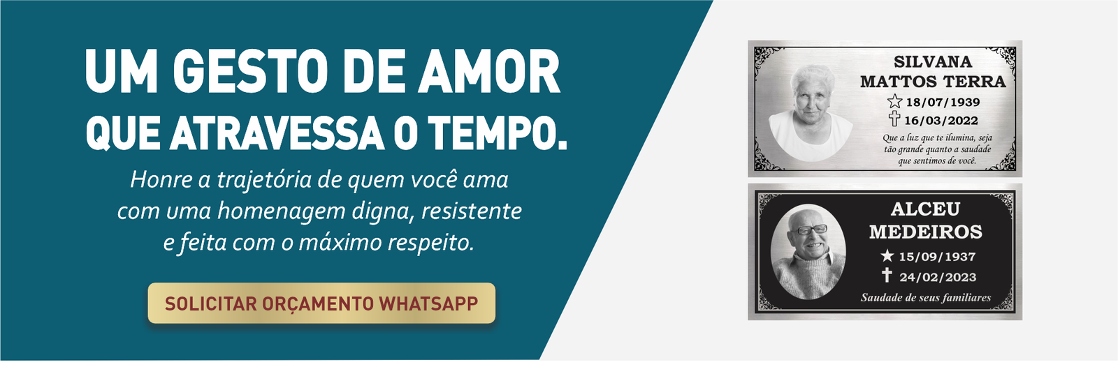 Banner placa Túmulo